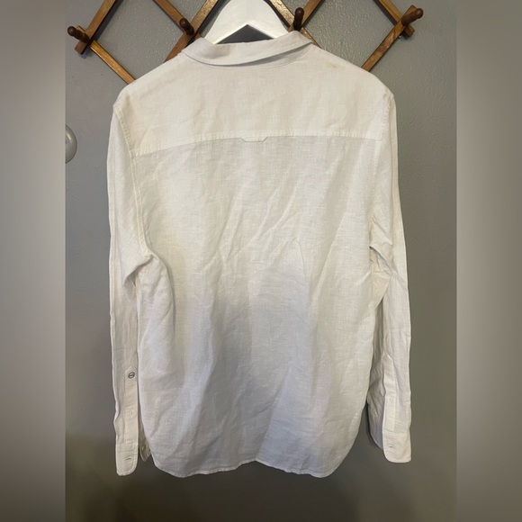 Men’s Adriano Goldschmied large linen and cotton button down shirt large - Picture 6 of 8